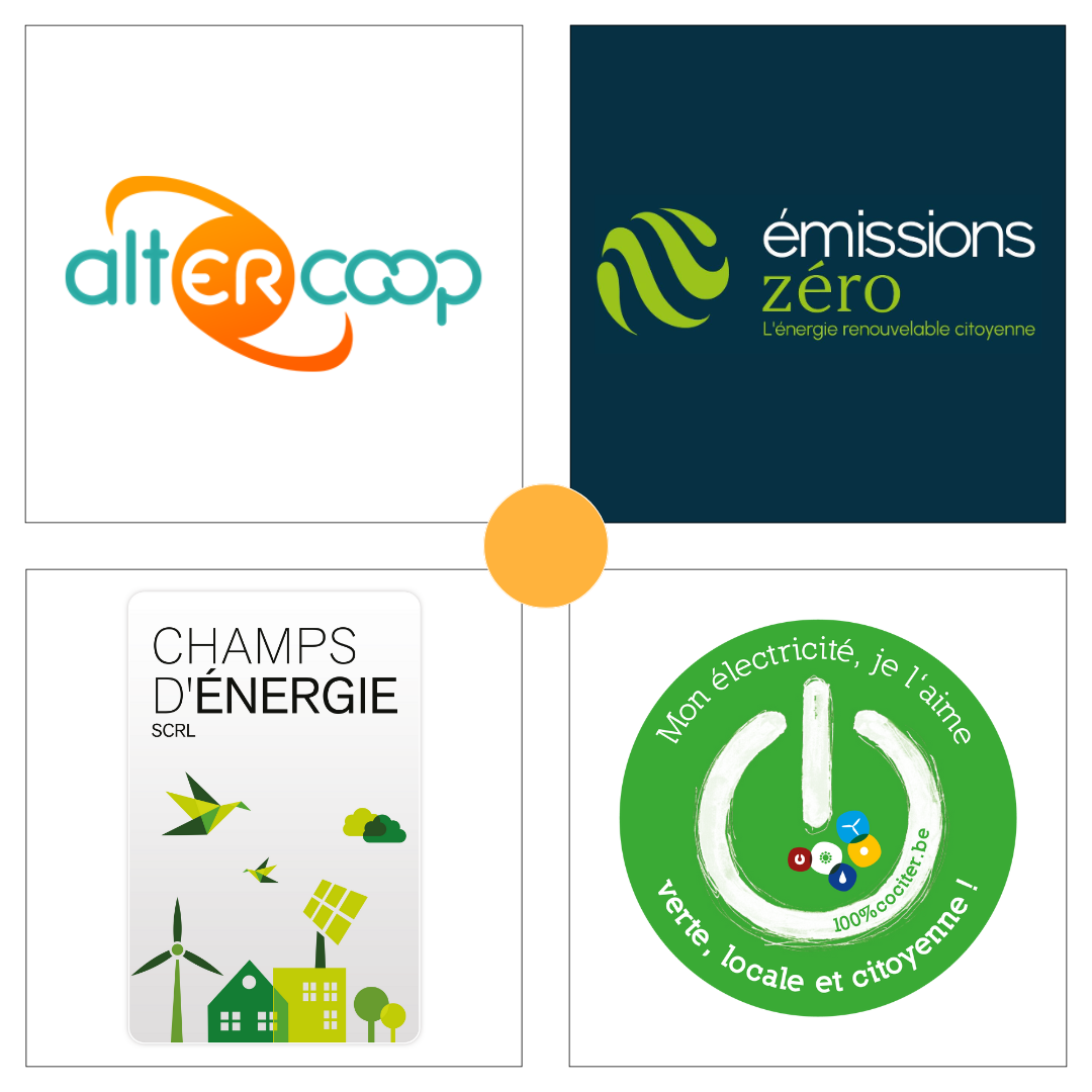 Altercoop, EZ et Champs d'énergie logos